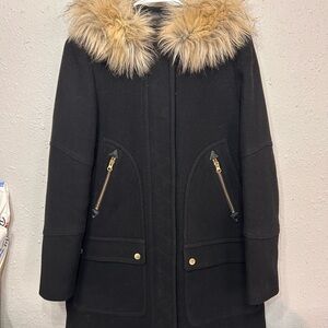 J. Crew Black HOODED
CHATEAU WOOL PARKA BLACK
WINTER COAT B3901